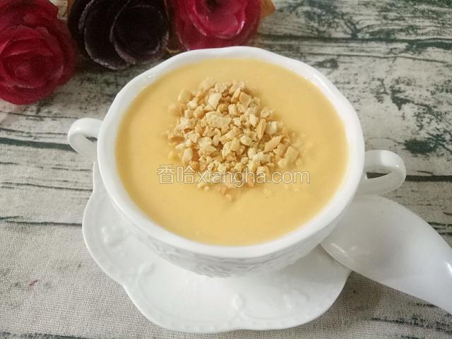 花生红薯牛奶汤完成啦