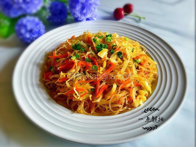 粉丝炒包菜