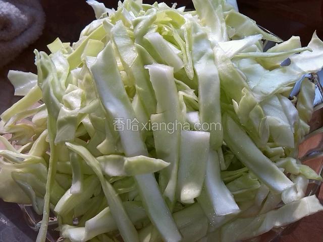 包菜洗净切丝