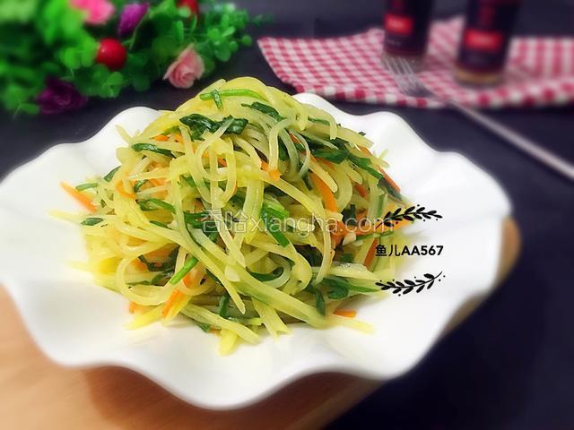 土豆丝炒韭菜