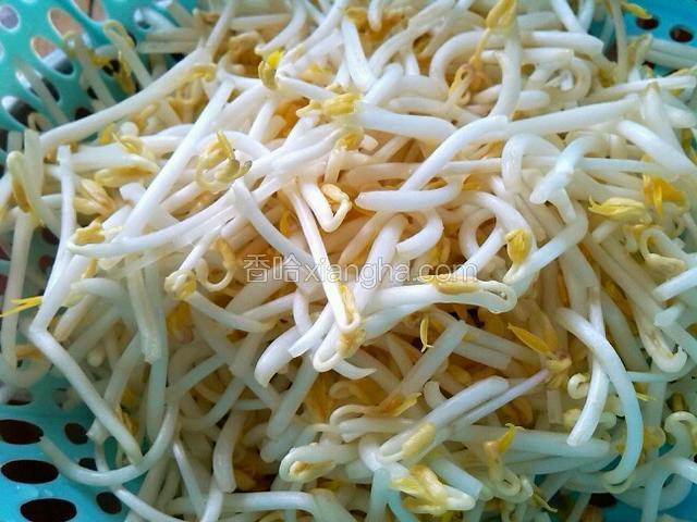 豆芽摘去根洗净