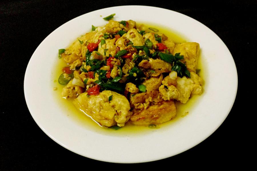辣椒煎豆腐