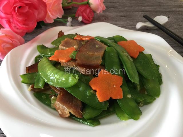 荷兰豆炒腊肉