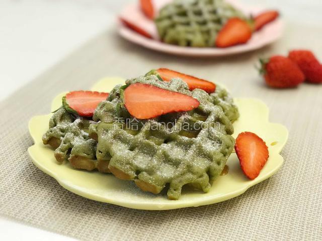 抹茶华夫饼