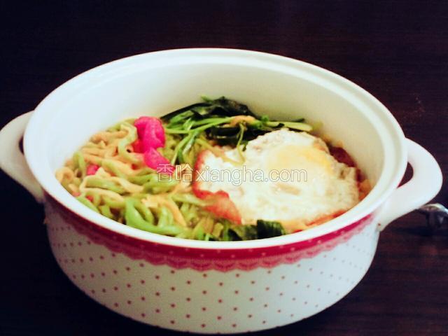 鸡蛋番茄菠菜南瓜面