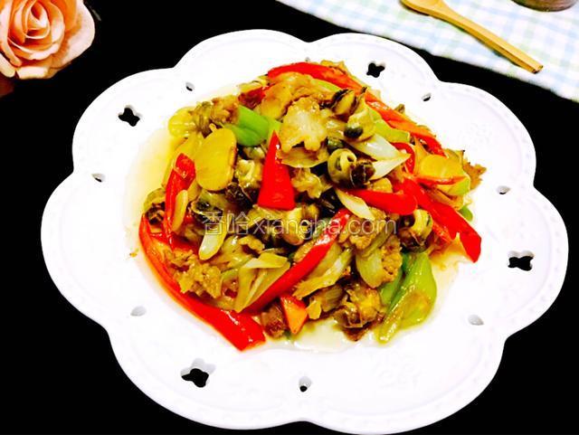 大葱花肉爆海石螺