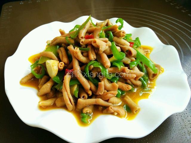 青椒炒鹅肠