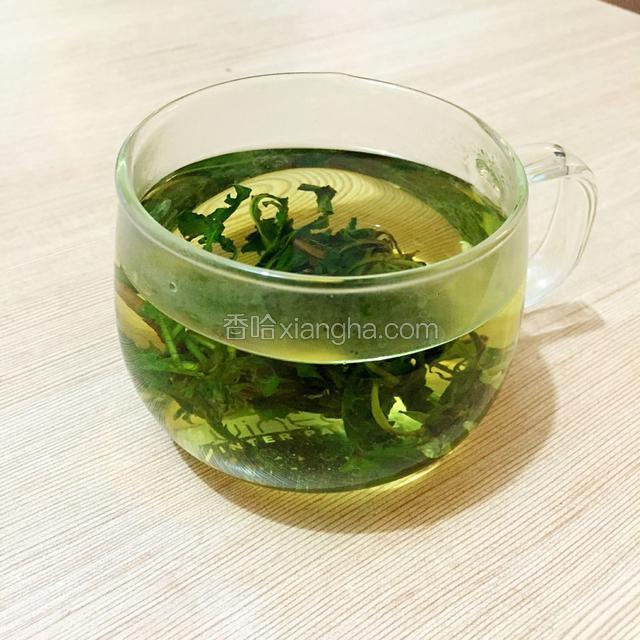 蒲公英茶的制作