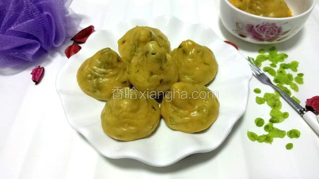 榆钱玉米面窝头