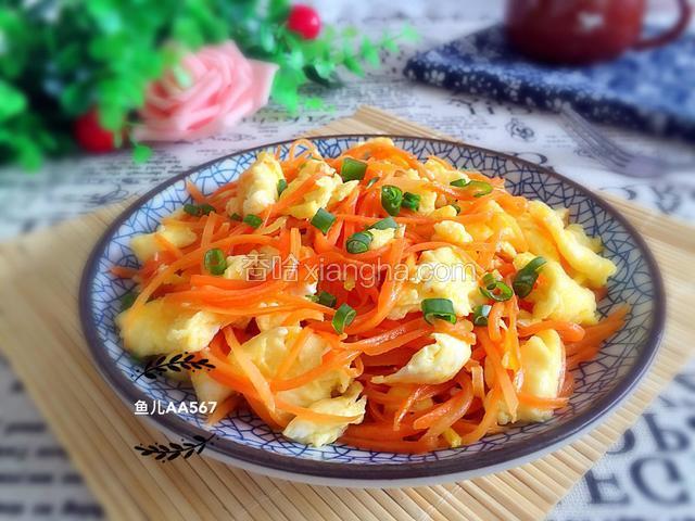胡萝卜炒鸡蛋