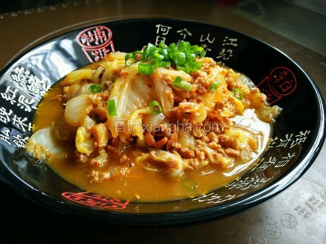 肉末炒大白菜