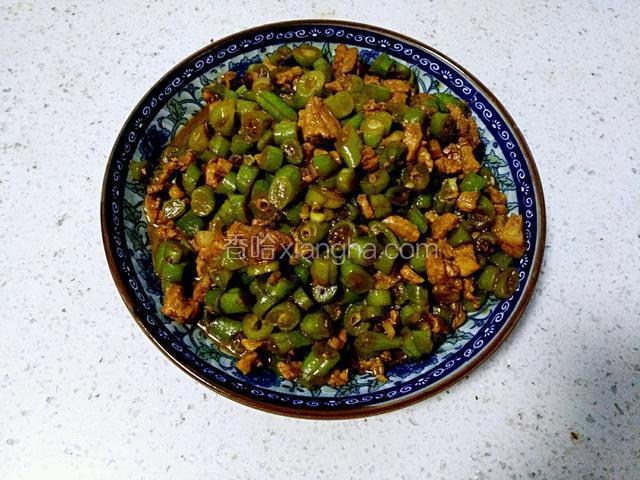 肉丁炒豆角