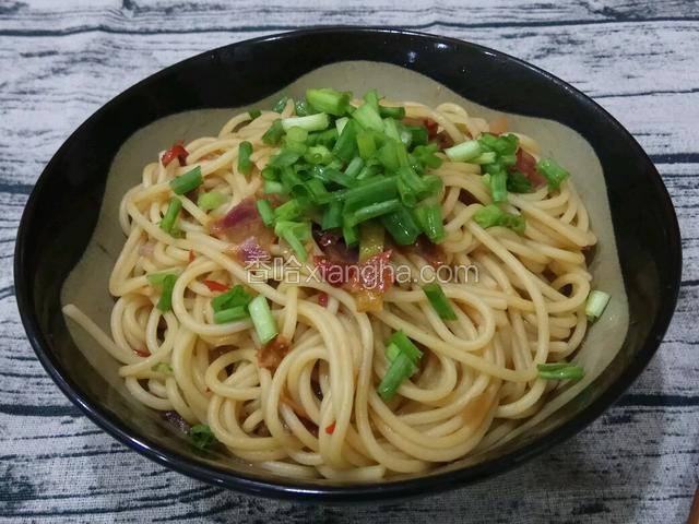 洋葱酱炒意粉