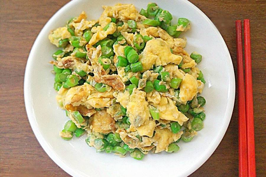 鸡蛋炒豆角