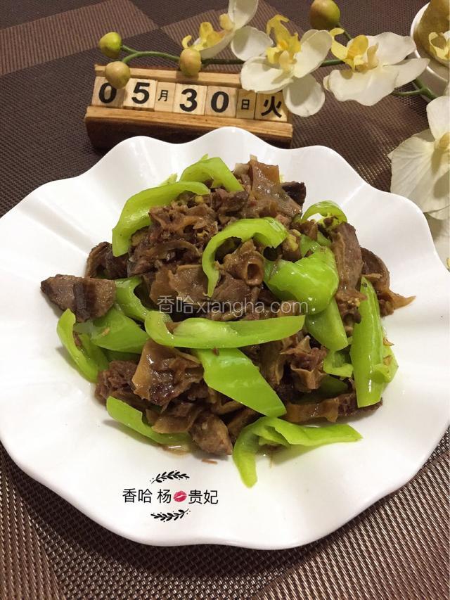 好吃又下饭的辣炒护心肉做好啦