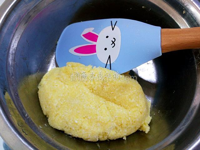 先制作椰蓉馅儿，黄油融化加入白糖和其他液体材料混合均匀，再加入奶粉和椰蓉混合均匀即完成椰蓉馅儿。
保鲜膜包好放冰箱冷藏备用。
用豆沙馅儿的跳过此步骤。