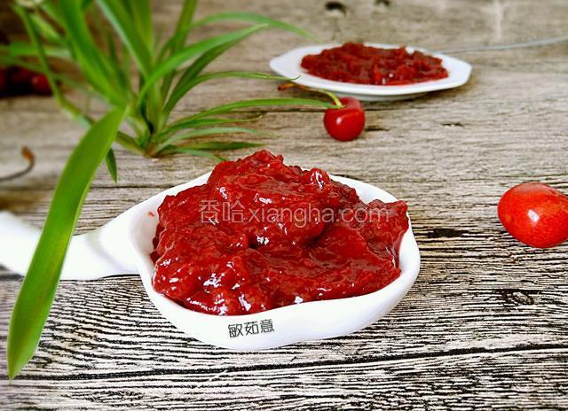 还有一份呢，哈哈，做多了！
敏茹意作品
樱桃酱