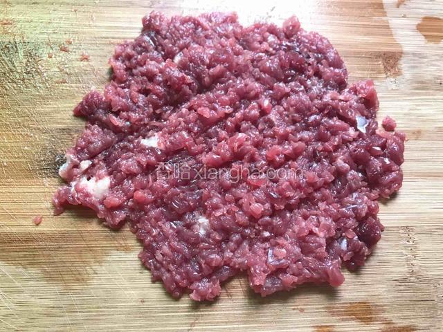 牛肉切肉末