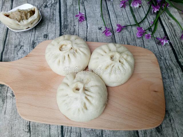 茄子馅肉包
