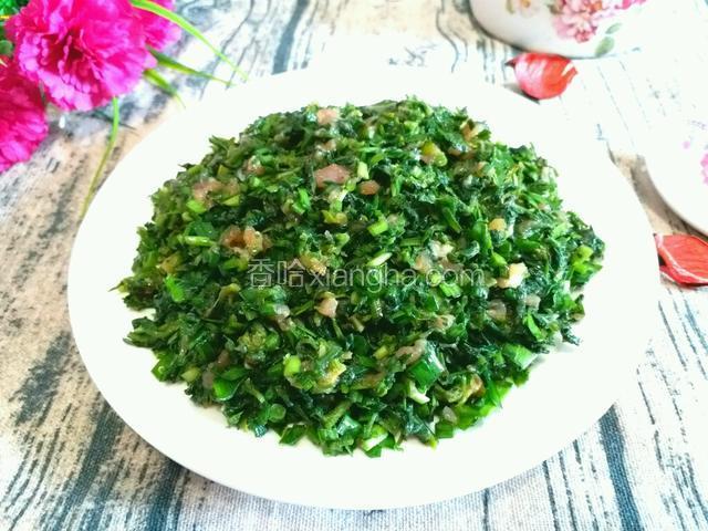 荠菜韭菜猪肉馅