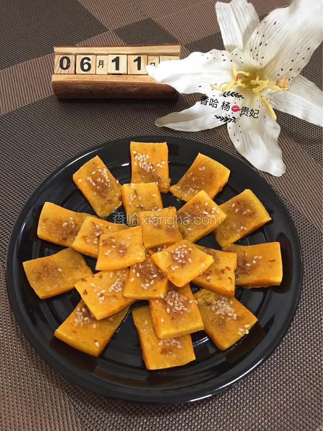 甜甜糯糯的糖桂花南瓜做好啦