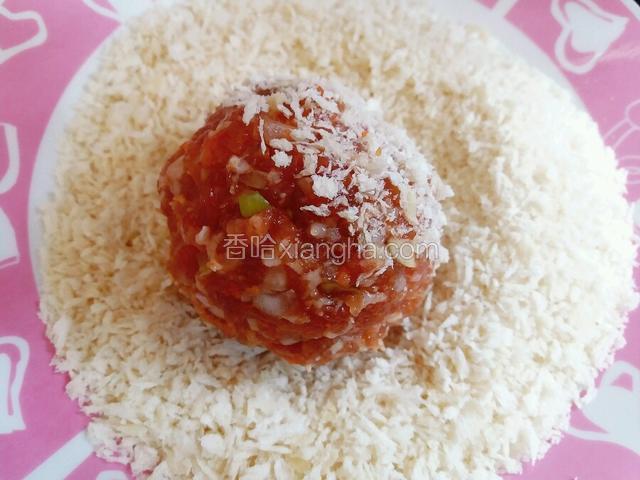 沾上面包糠