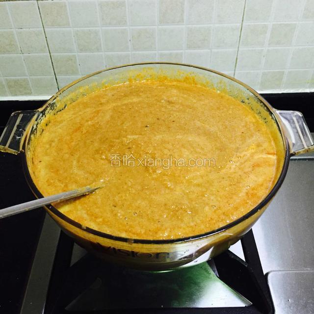 要勤力的搅拌，防止糊锅，