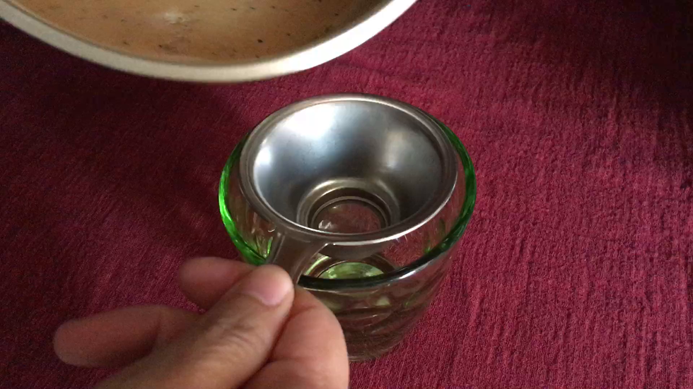 过滤掉茶叶
