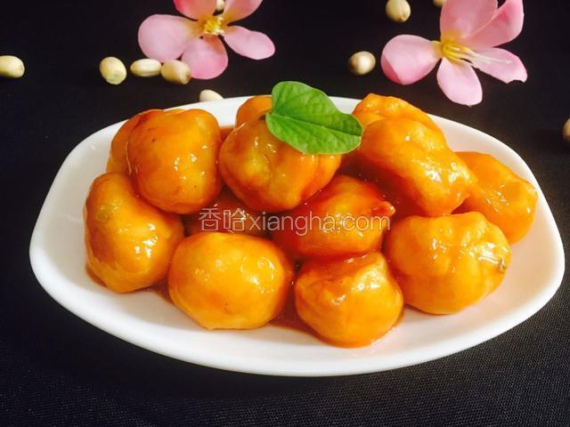 茄汁鱼丸