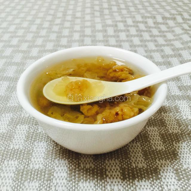 成品图
好清润的糖水