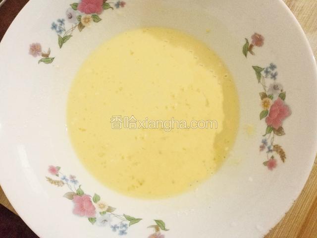 搅拌均匀的面糊﻿﻿﻿﻿