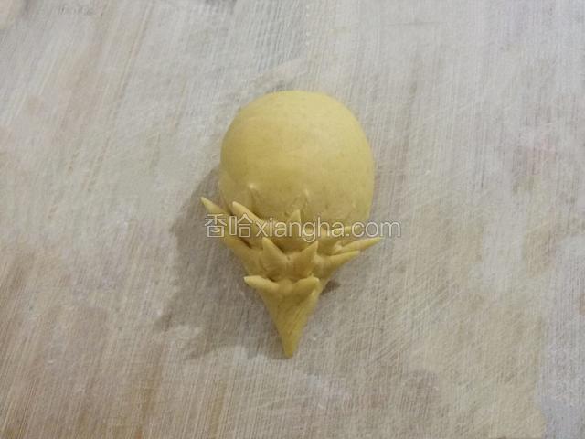 第二排刺猬的刺，要错开第一排剪﻿﻿﻿