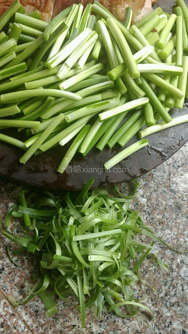 想吃爽口的蒜苔可以不丝，有老人小孩吃的，可以适当丝蒜苔中尾段表皮绿色，这样会嫩口入味些