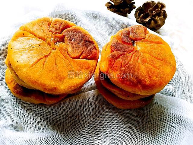 豆沙馅柿子饼