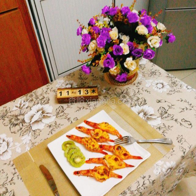 再来一张成品图，漂亮的舍不得动刀叉了，哈哈～