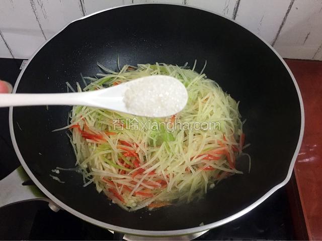 加入白糖
