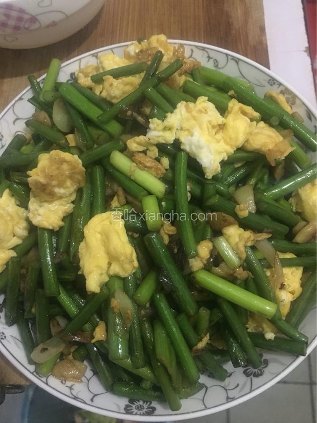 蒜苔炒鸡蛋（孕期）