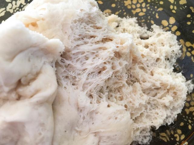 发酵后里面出现蜂窝状