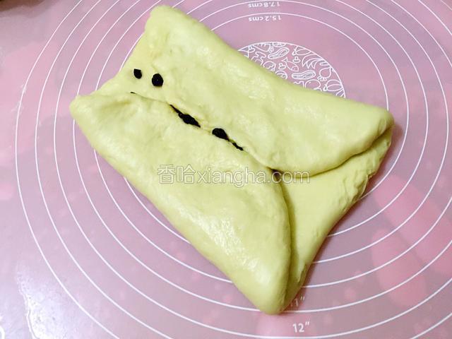 两端折起