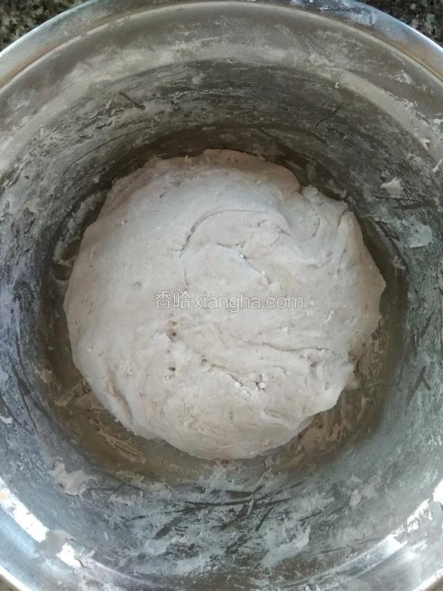 用手揉成面团