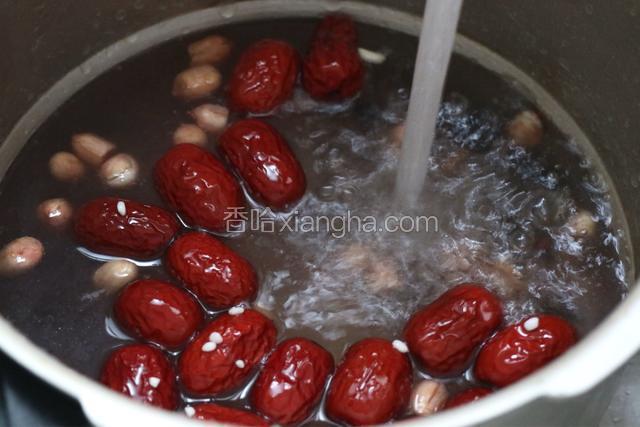 把所有的食材洗净、加入适量清水