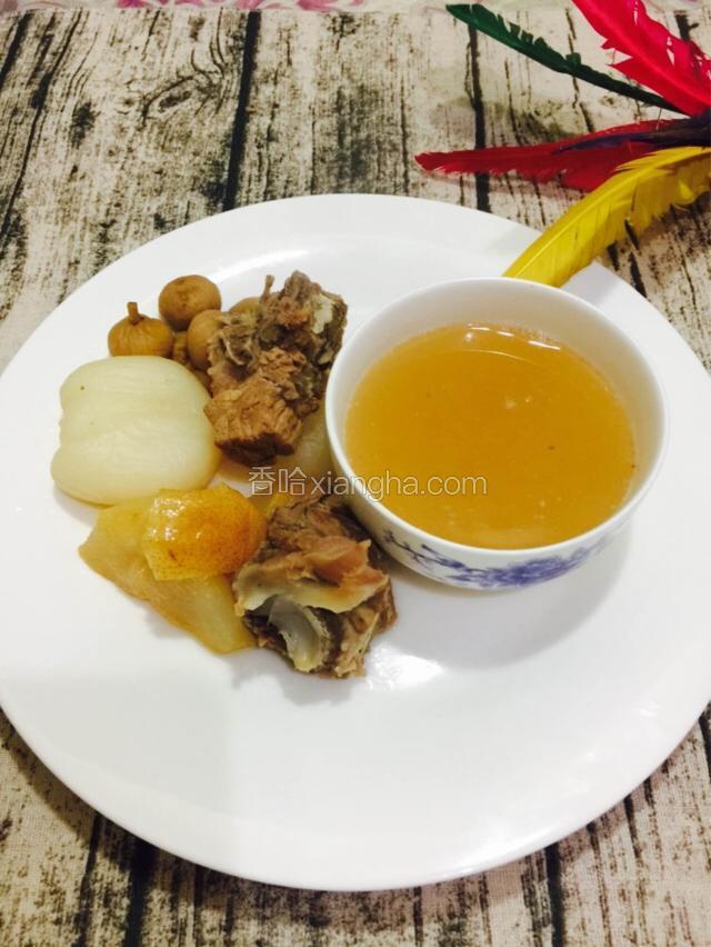 可以喝汤了