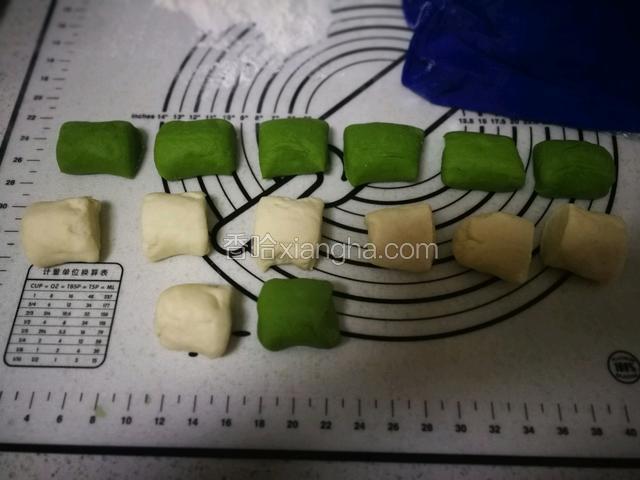 按大小分切好。