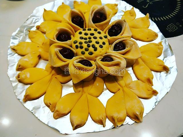 春天来了花开富贵黄金南瓜面点