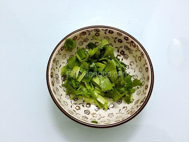 香菜切末