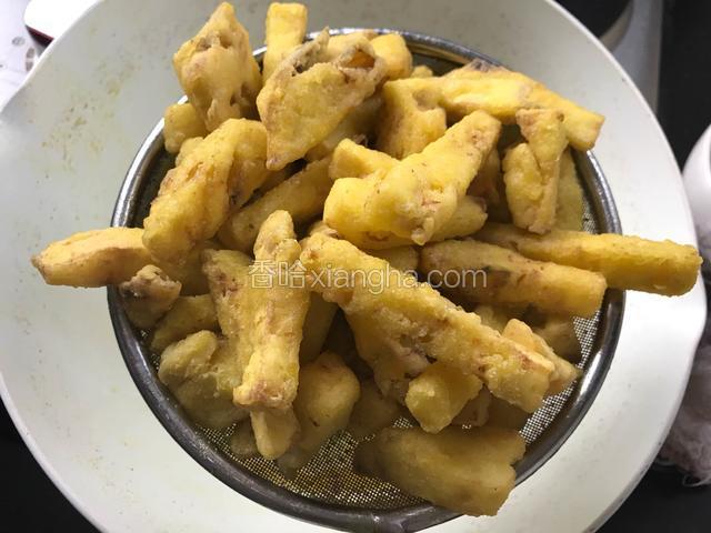 捞出沥油