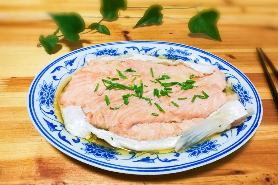 葱花三文鱼骨