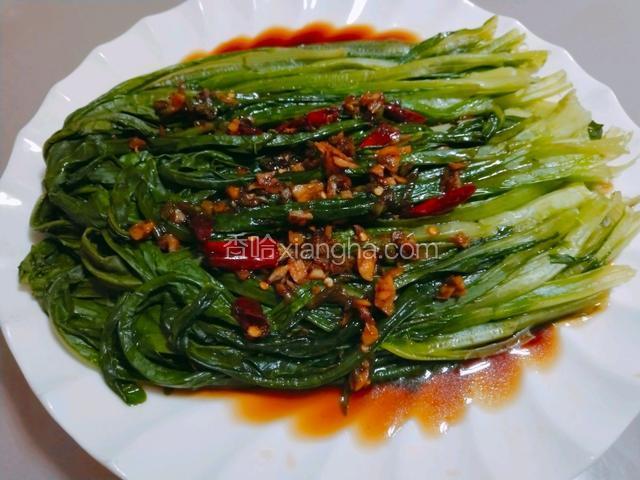白灼油麦菜