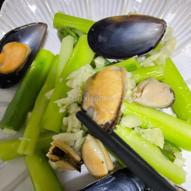 去掉贻贝壳