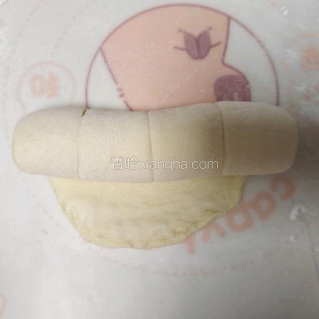 卷好的面团